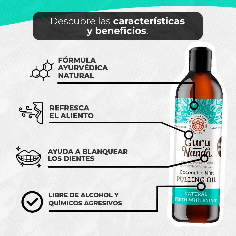 BLANQUEADOR DENTAL 100% EFECTIVO FÓRMULA NATURAL CON COCO Y MENTA - LIBRE DE FLÚOR Y ALCOHOL