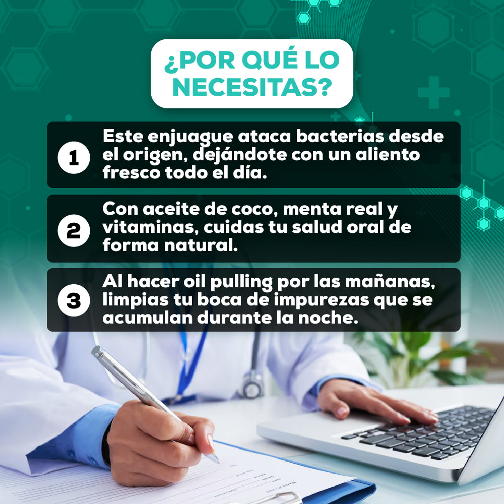 BLANQUEADOR DENTAL 100% EFECTIVO FÓRMULA NATURAL CON COCO Y MENTA - LIBRE DE FLÚOR Y ALCOHOL